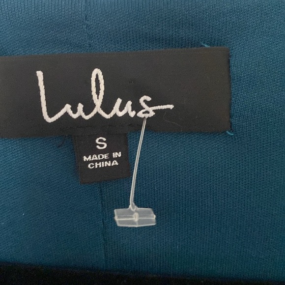 Jacinda Teal Blue Velvet Wrap Maxi Dress Size Small  ( I - 25 ) - Picture 7 of 7